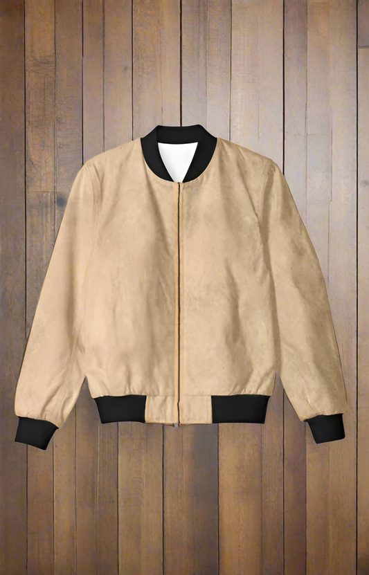 Beige Yonder Unisex Bomber Jacket