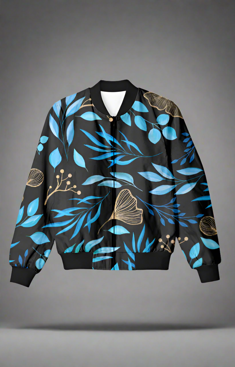 Blue Gold Unisex Bomber Jacket