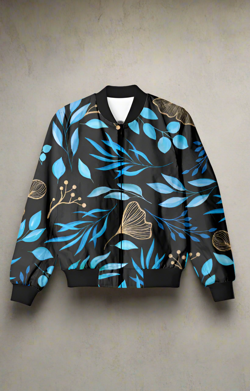 Blue Gold Unisex Bomber Jacket