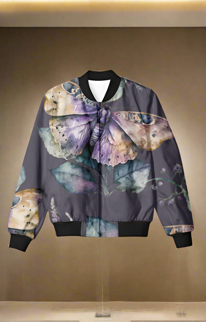 Purple Fly Unisex Bomber Jacket