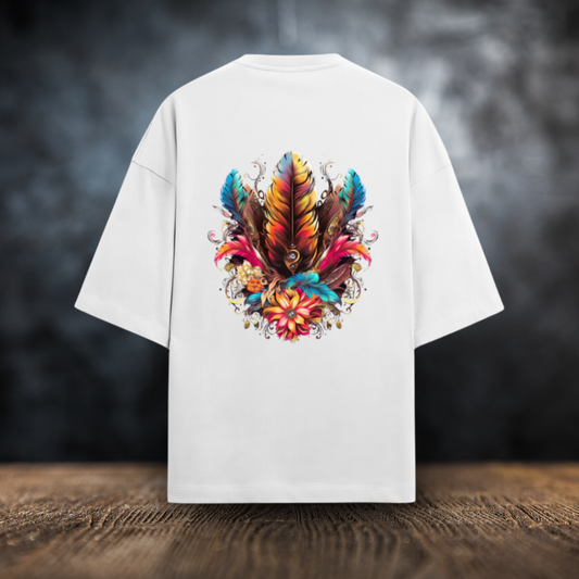 Feathers Unisex Terry Oversized T-Shirts