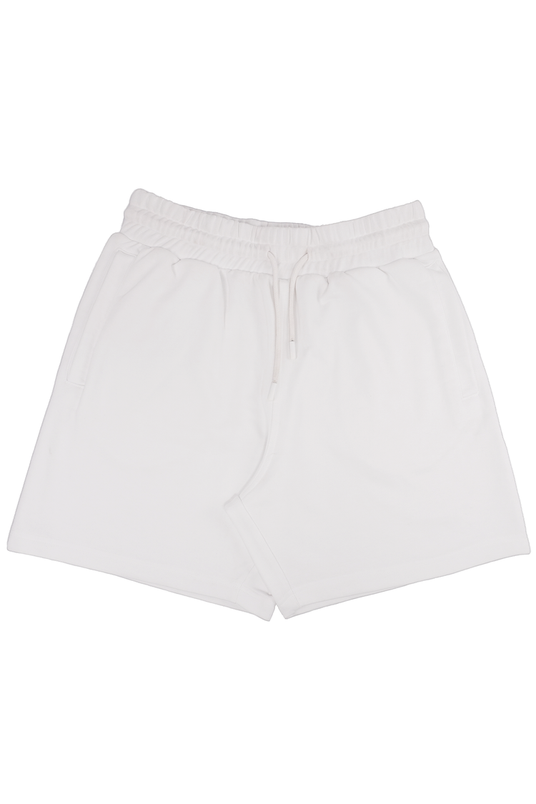 White Terry T-Shirt and Shorts Set