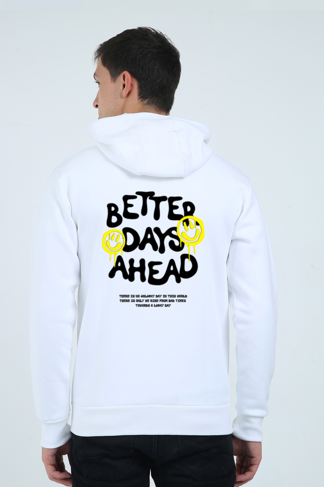 Better White Unisex Zipped Hoodie