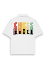 Chess Oversized Shirt White