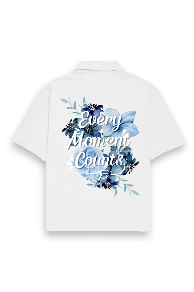 Every Moment Oversized Cotton Shirt White