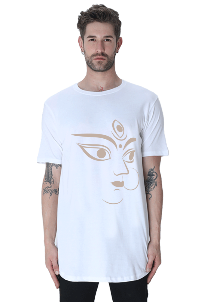 Unisex Pious Long T-Shirt White