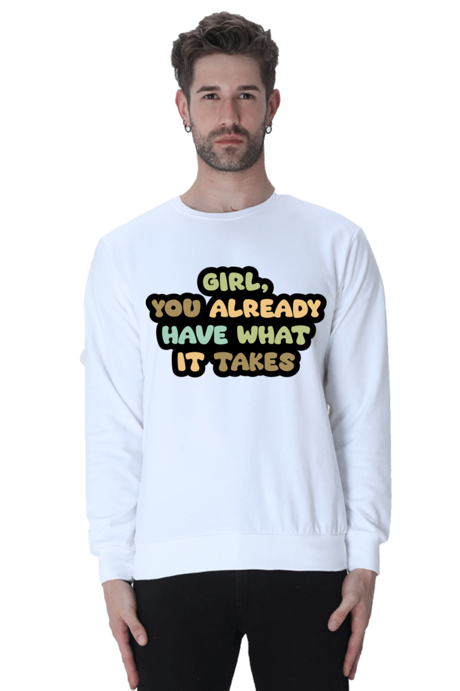 Girl Unisex Casual Sweatshirt