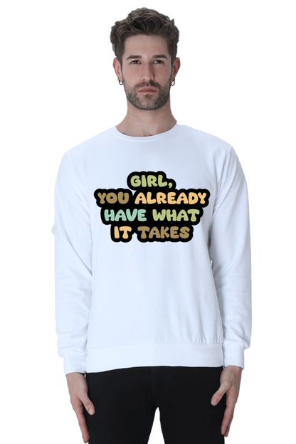 Girl Unisex Casual Sweatshirt