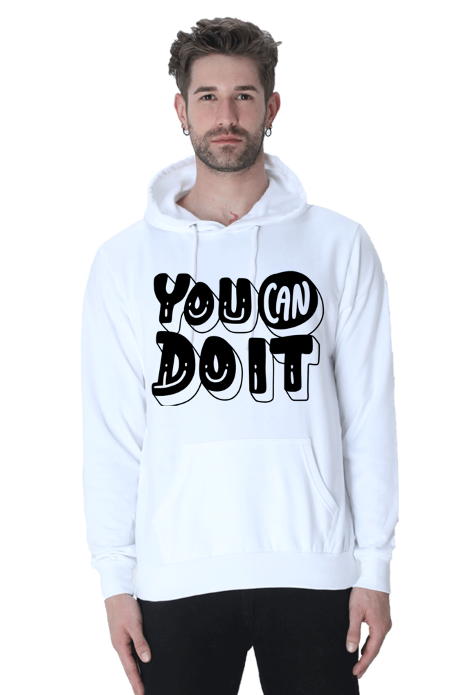 You can Unisex Casual Hoodie White