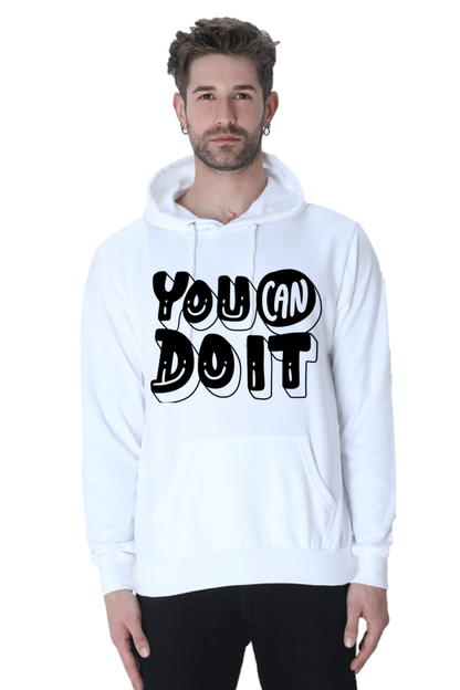 You can Unisex Casual Hoodie White