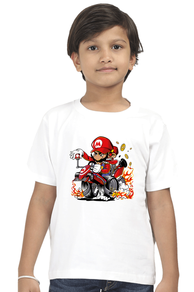 Mario Kid's T-Shirt White