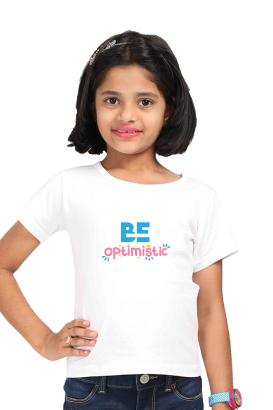 Be Optimistic Kids T-Shirt White