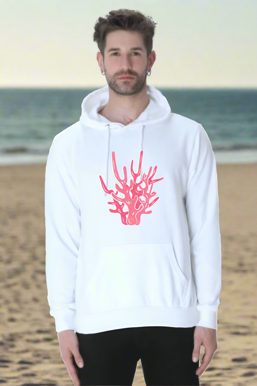 Coral Unisex Casual Hoodie