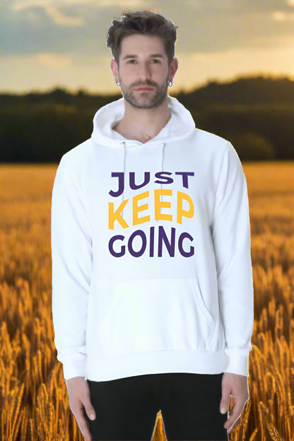 Just Keep Going Unisex Casual Hoodie