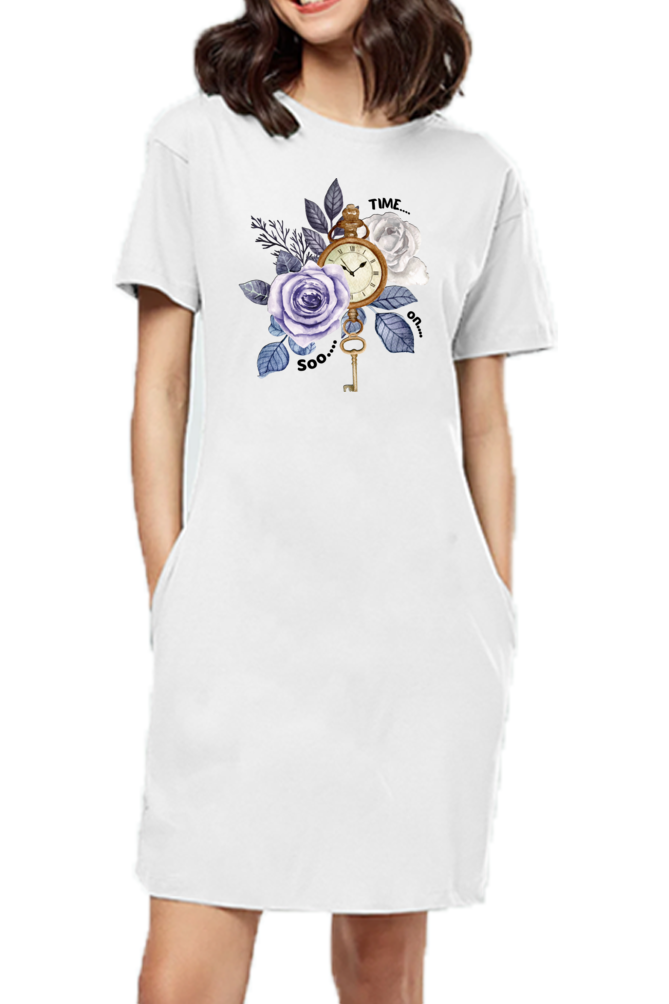 Time Women's T-Shirt Dress