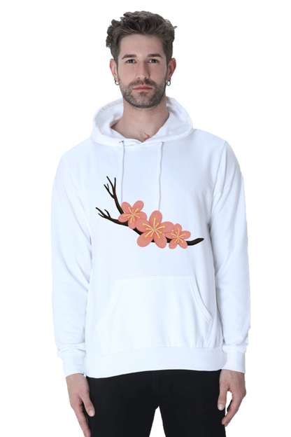 Sakura Casual Hoodie White