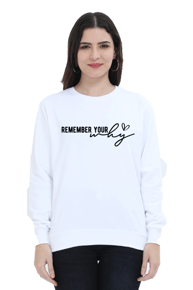 Remember Casual Sweatshirt White