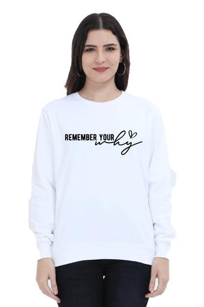 Remember Casual Sweatshirt White