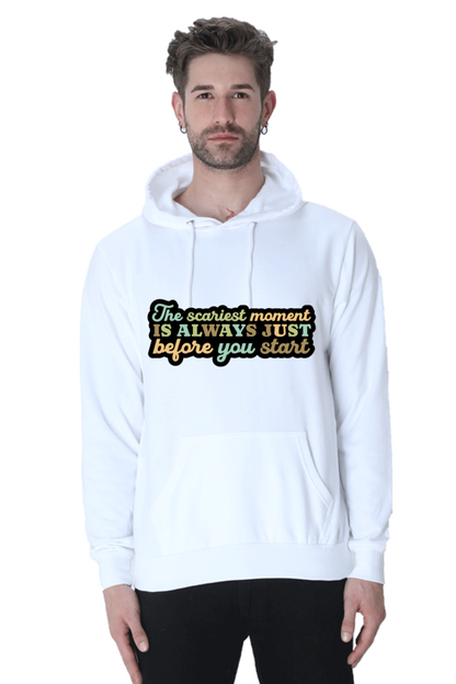 Start Unisex Casual Hoodie White