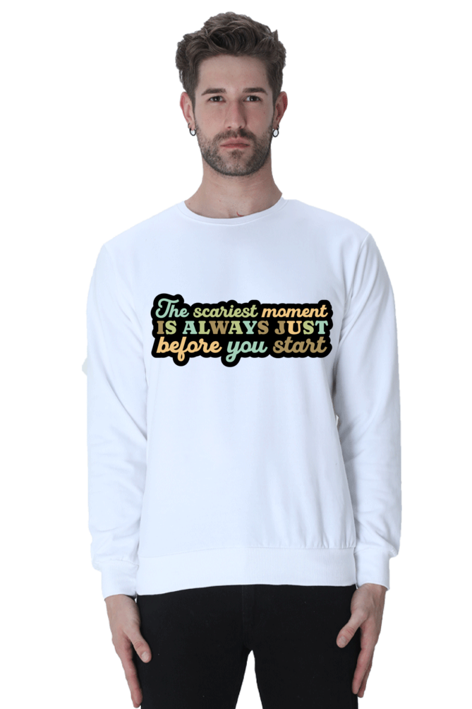 Start Unisex Casual Sweatshirt White