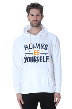 Always be yourself Casual Hoodie White