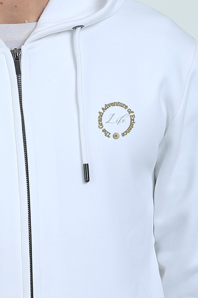 Grand Adventure Life Unisex Black Zip Hoodie