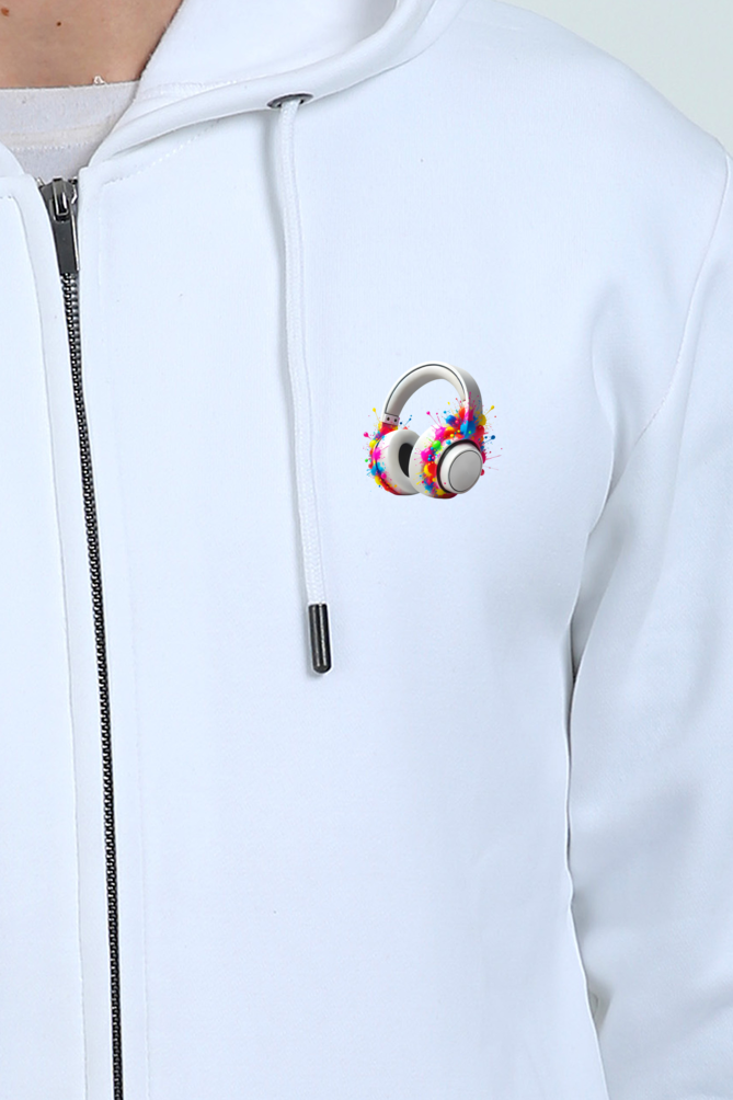 Headphone Unisex Zip hoodie