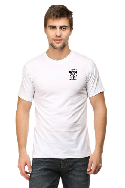 Awkward Half Sleeve T-Shirt White