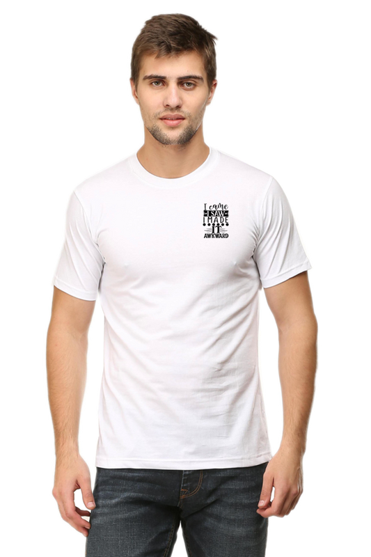 Awkward Half Sleeve T-Shirt White