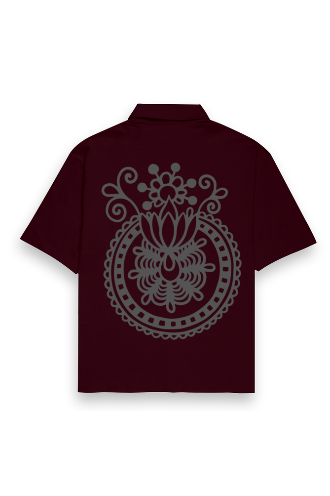 Breakthrough Oversized Shirt Maroon