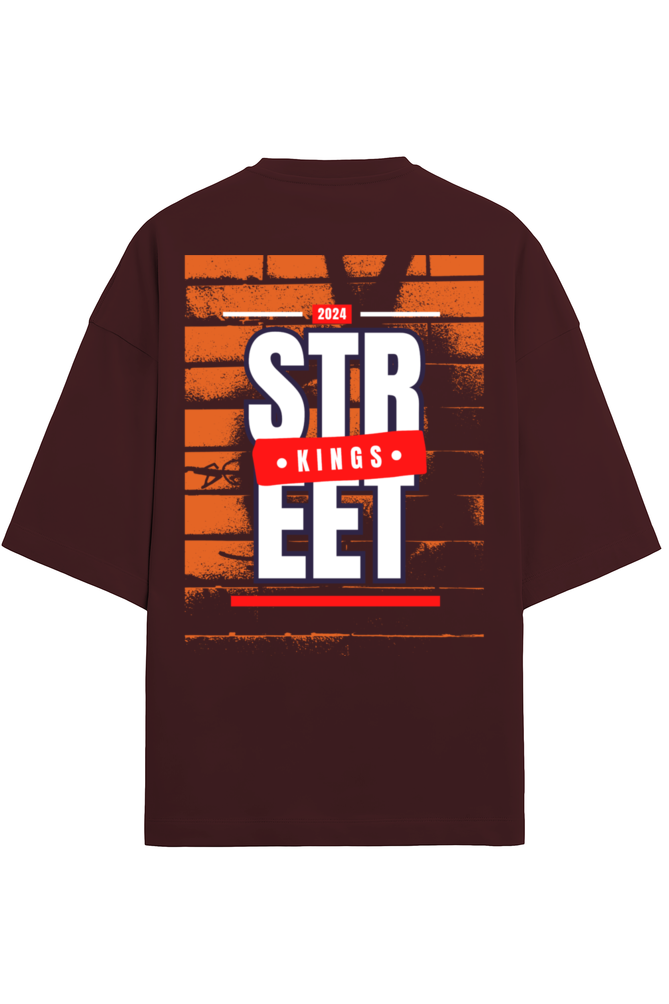 StreetKings Terry Oversized T-Shirt Maroon