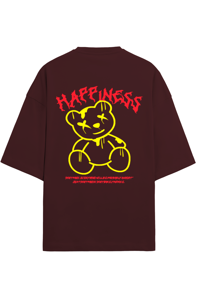 Happiness Unisex Terry Oversized T-Shirts