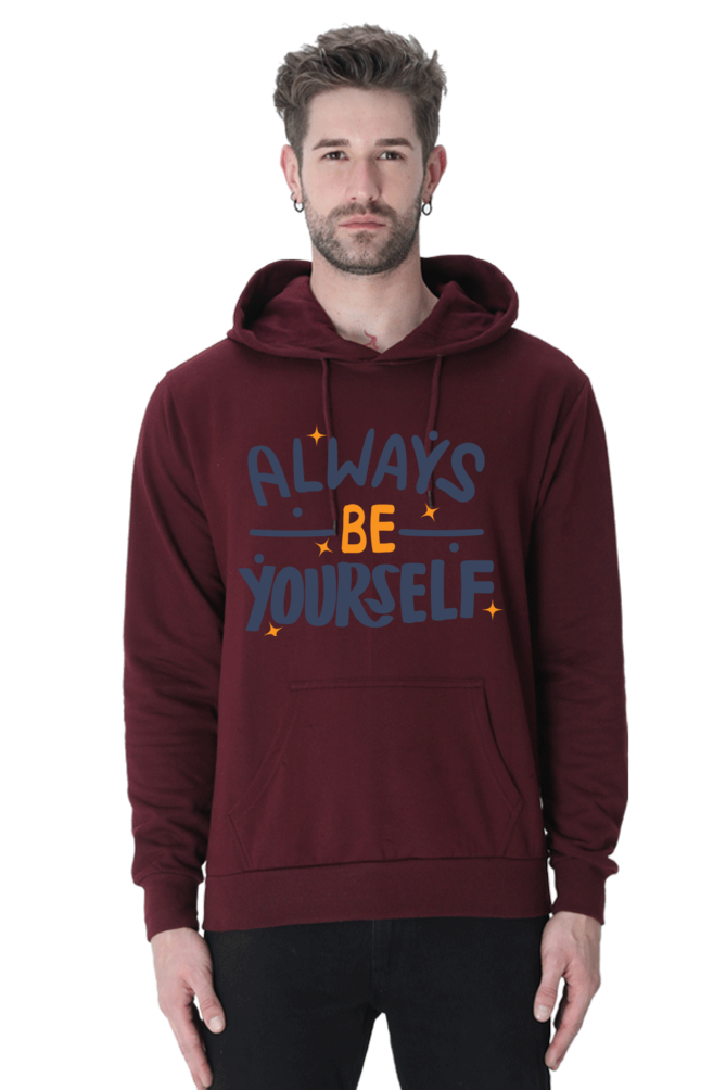 Always be yourself Casual Hoodie Maroon