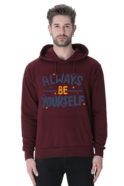 Always be yourself Casual Hoodie Maroon