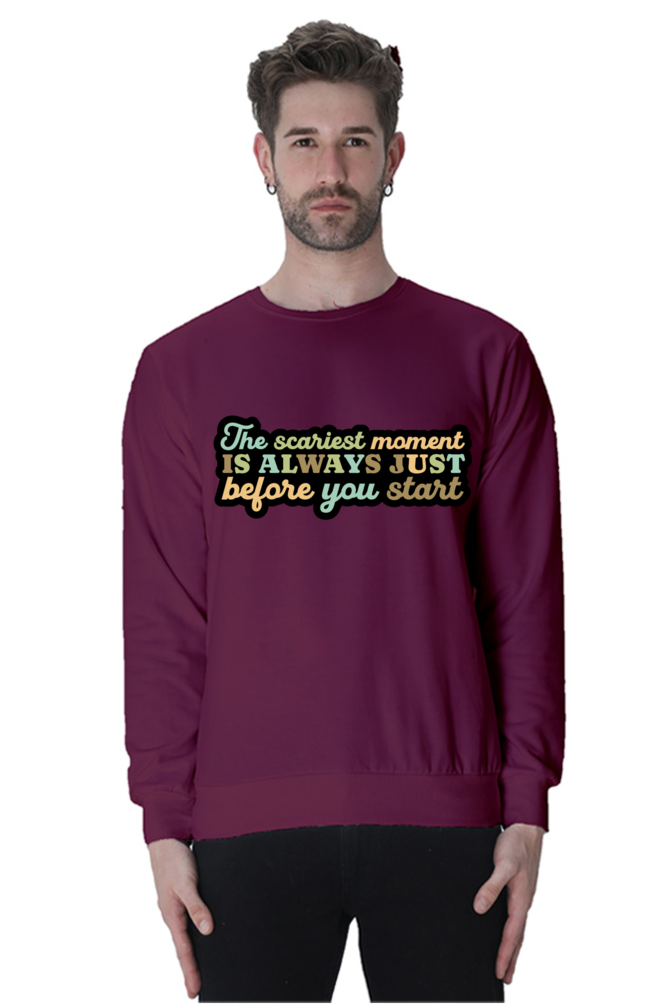 Start Unisex Casual Sweatshirt Maroon