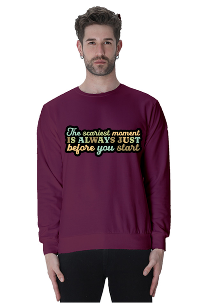 Start Unisex Casual Sweatshirt Maroon