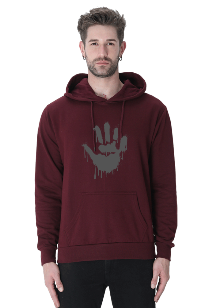 Palm Unisex Casual Hoodie Maroon