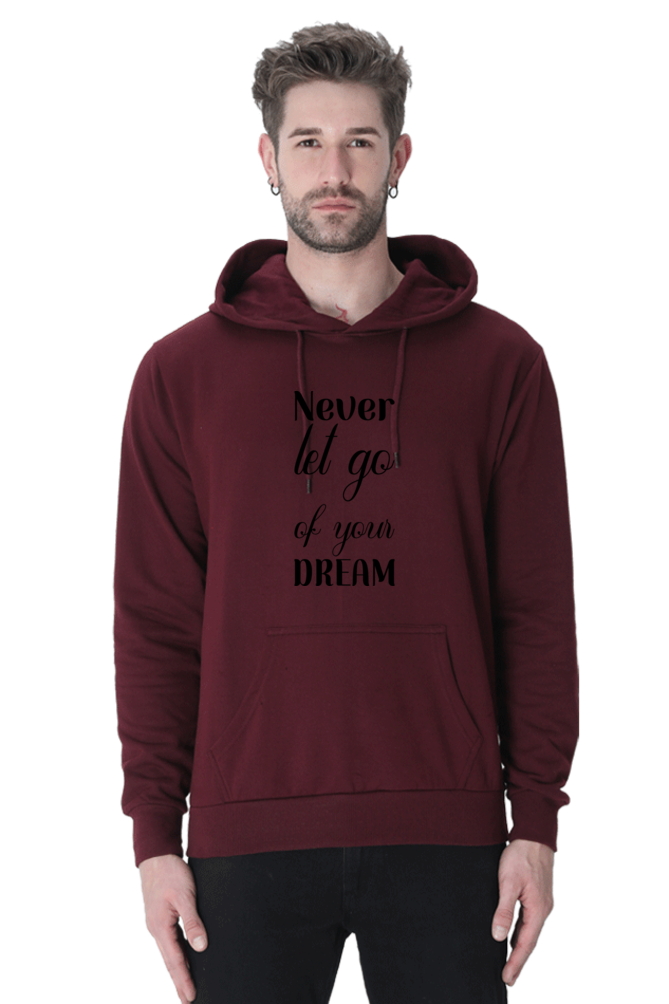 Never let go Unisex Casual Hoodie Maroon