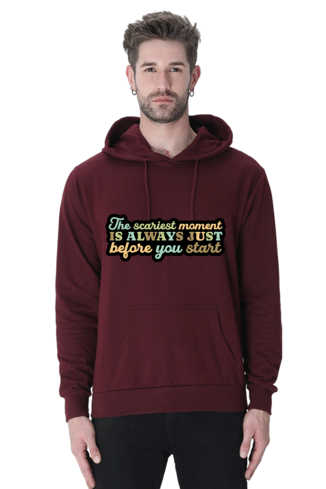 Start Unisex Casual Hoodie Maroon