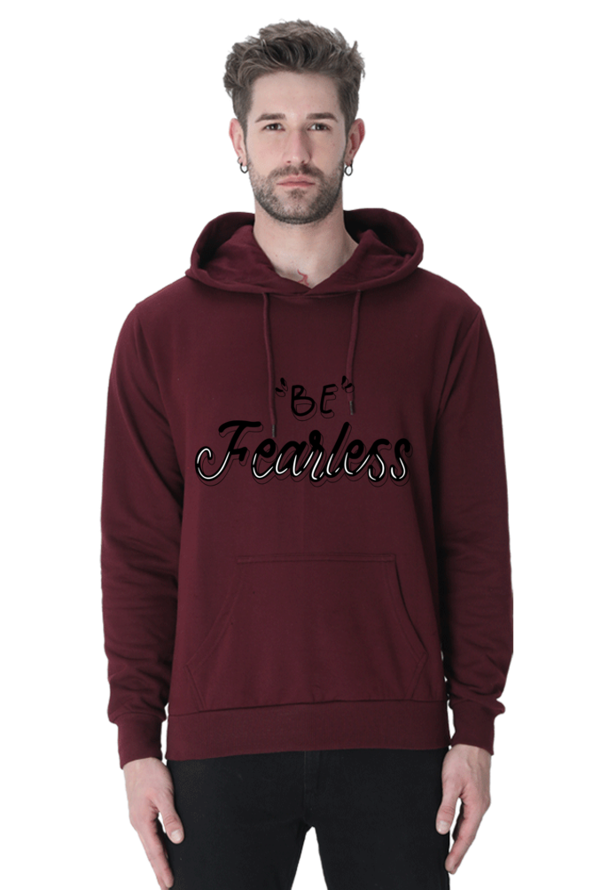 Be Fearless Unisex Casual Hoodie Maroon