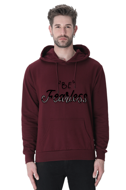 Be Fearless Unisex Casual Hoodie Maroon