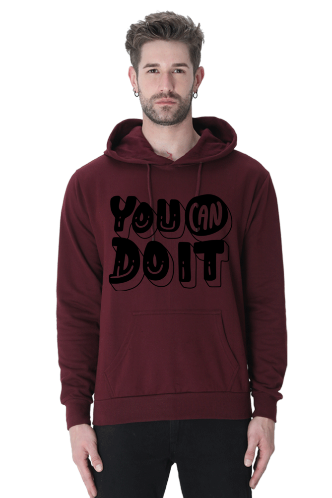 You can Unisex Casual Hoodie Maroon