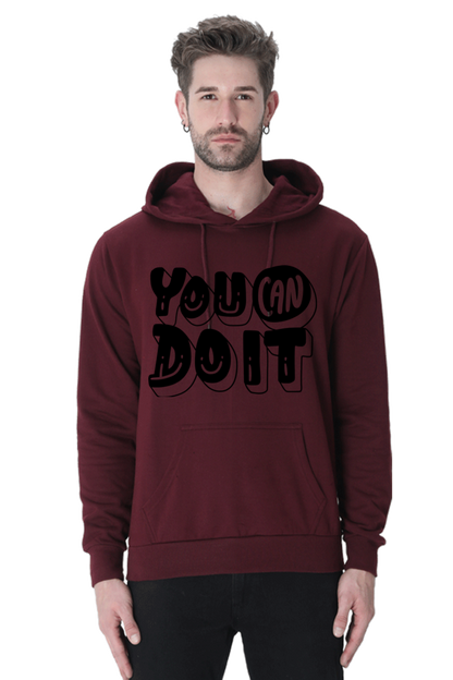 You can Unisex Casual Hoodie Maroon