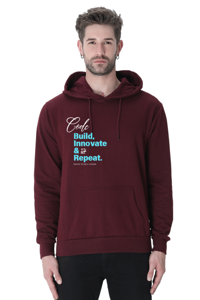 Coder Casual Hoodie Maroon