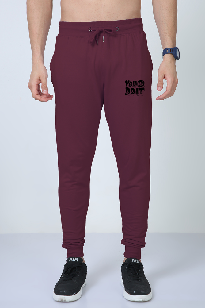 You can do it Jogger Maroon