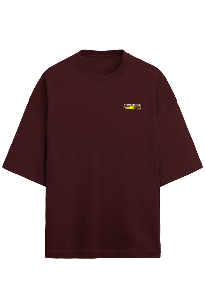 Stonescence 2023 Terry Oversized T-Shirt Maroon