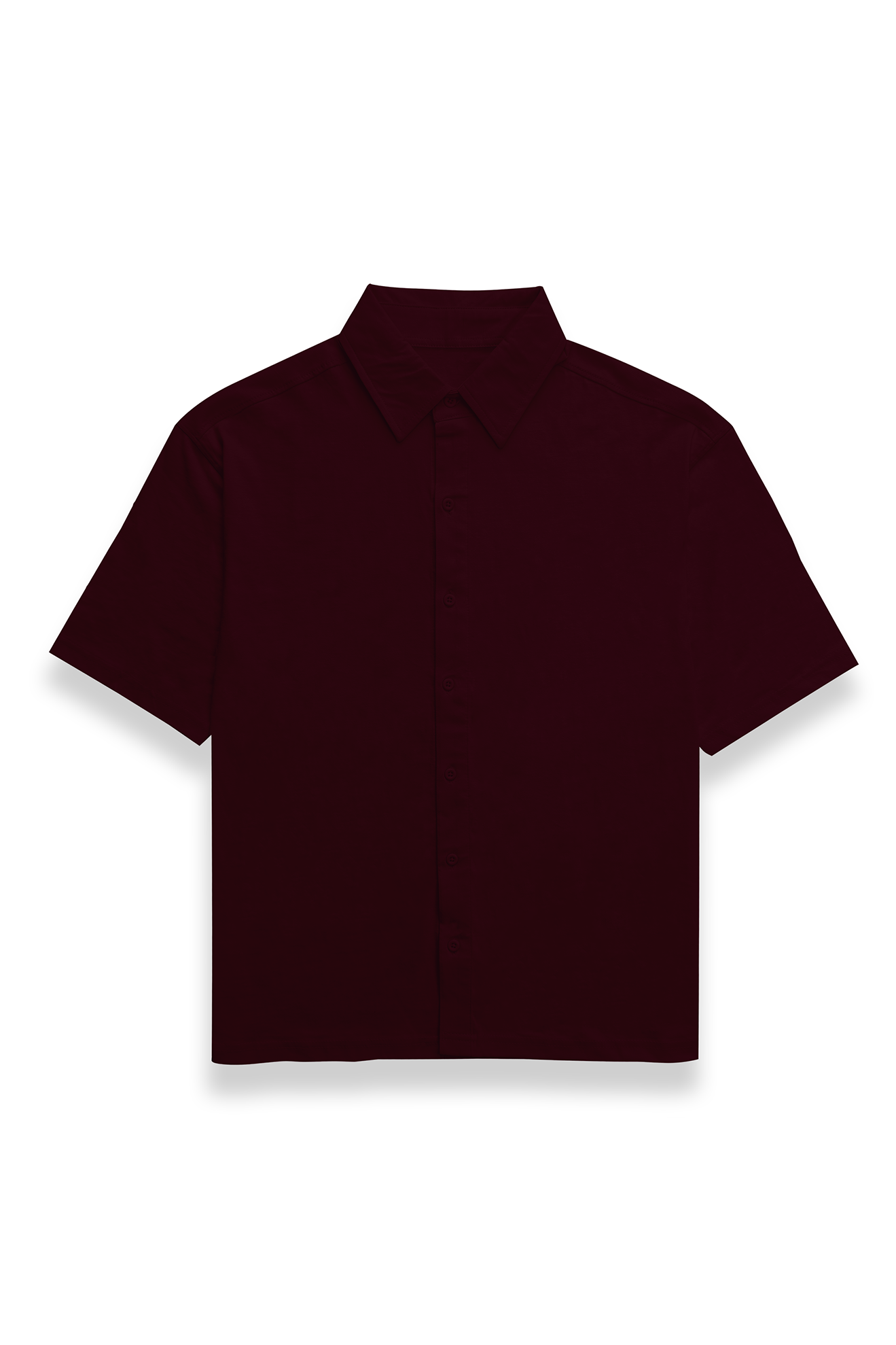 Unisex Premium Oversized Plain Shirt Maroon