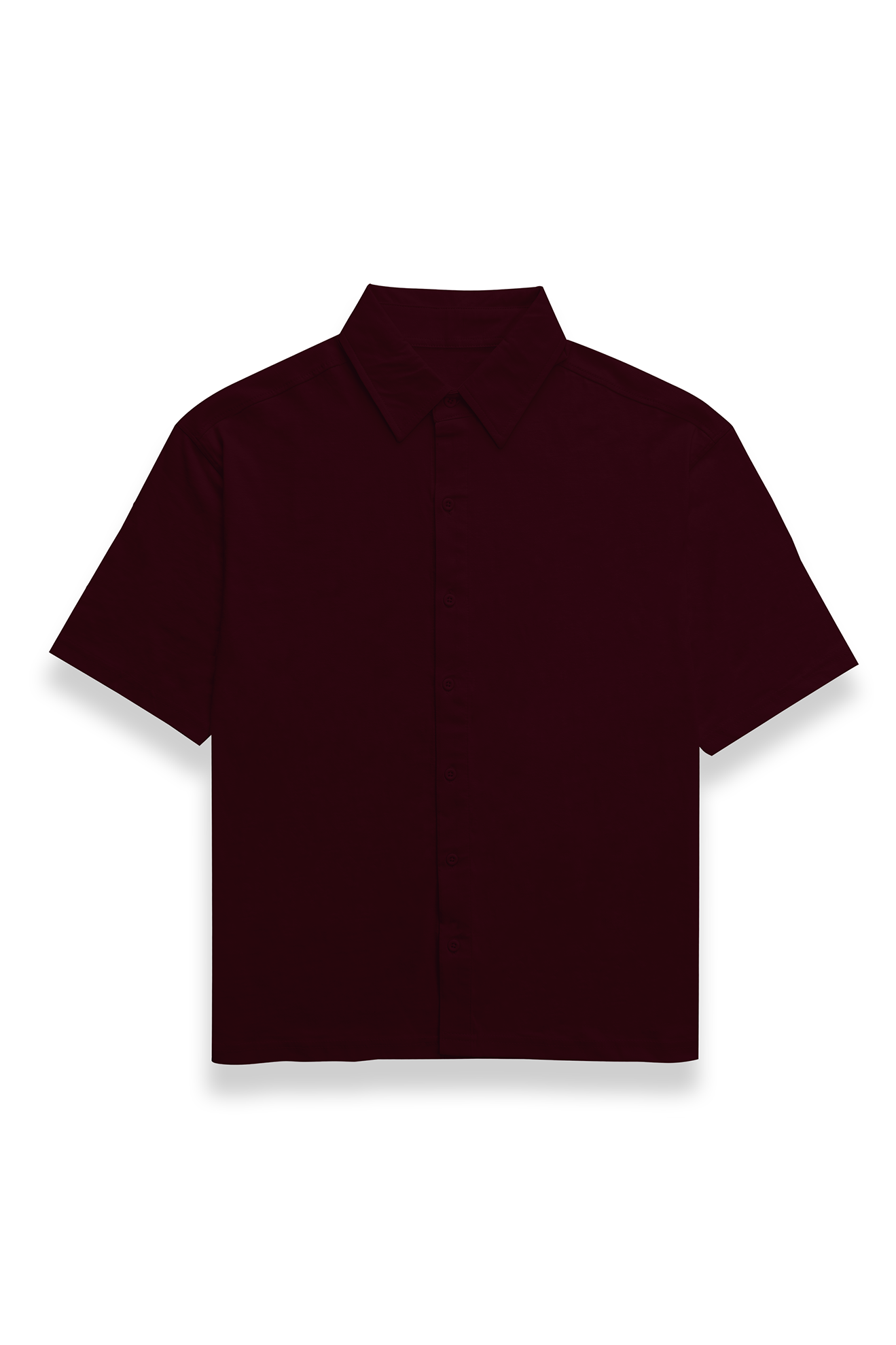 Premium Oversized Plain Shirt Maroon