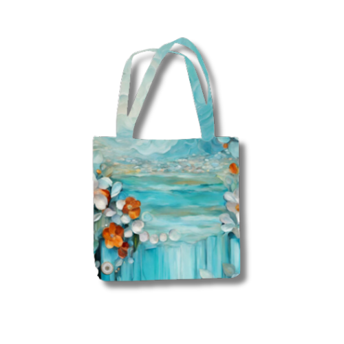 Waterfall Tote Bag with Zipper Standard