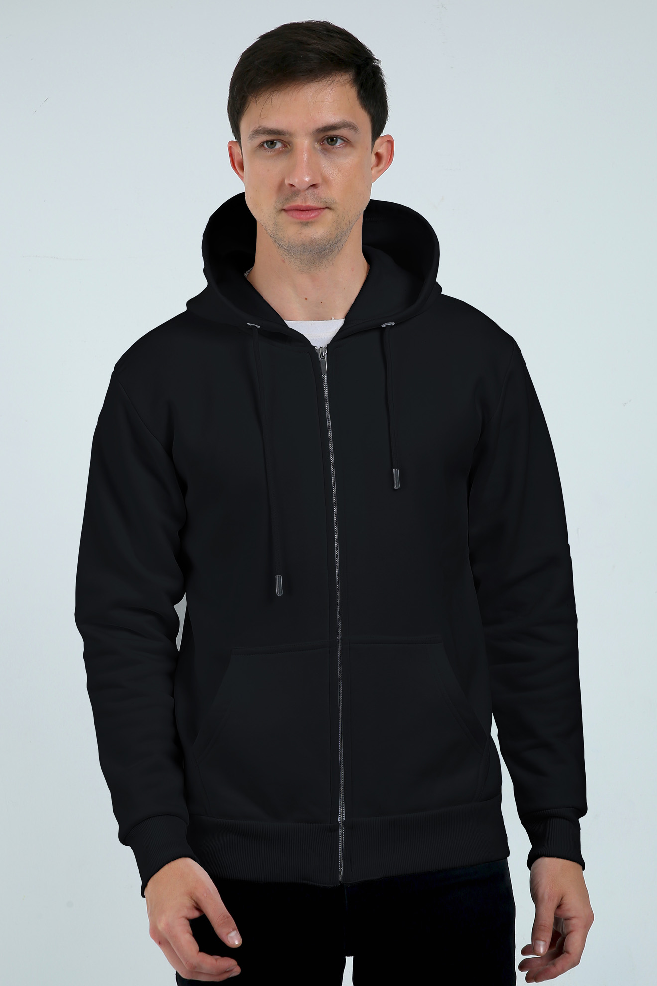 Stonescence Unisex Zipped Hoodie Black